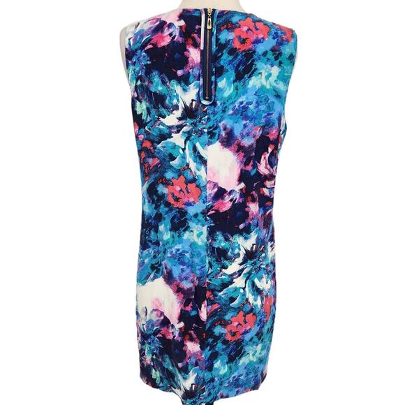 Cynthia Rowley Silk Sheath Dress Colorful Art to Wear - Picture 3 of 5